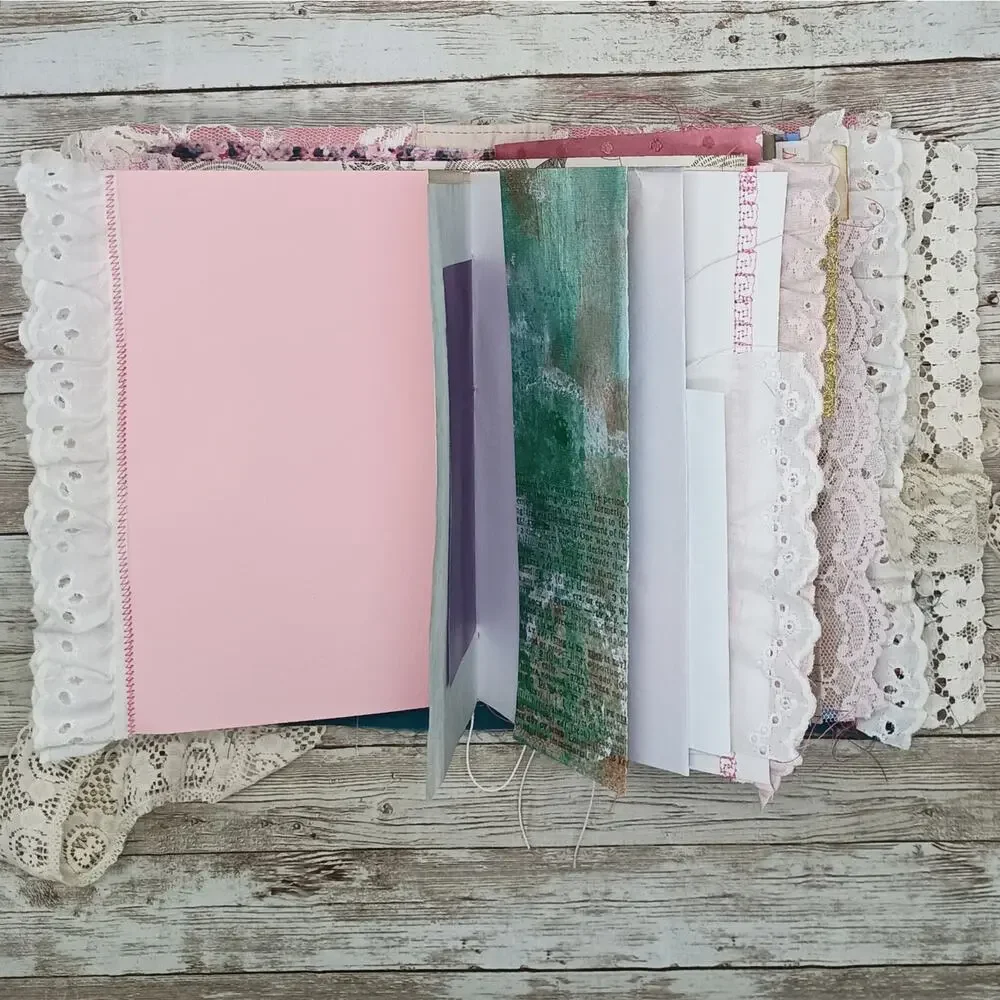 Pink Embellished Junk Journal: Flowers, Birds and Butterflies (Lifetime)